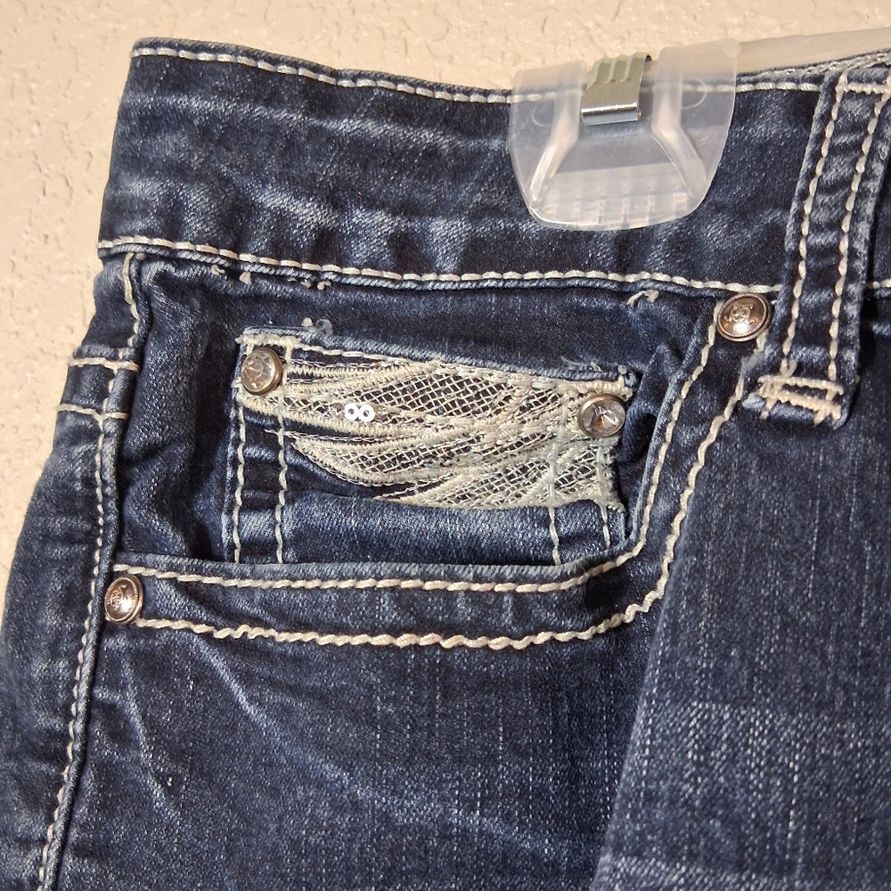 Love Indigo Premium | Embellished Pocket Jeans | Angel Wings | Size 10 - Picture 7 of 7